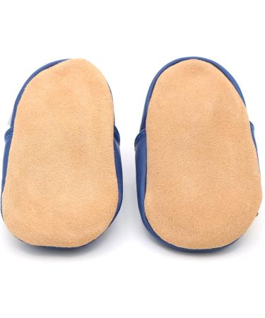 Dotty Fish Soft Leather Baby Shoes for Boys | Non Slip Toddler Shoes with Animal Designs | 3-4 Years | Multicoloured Fish - Buy Online on SooperMarket.com