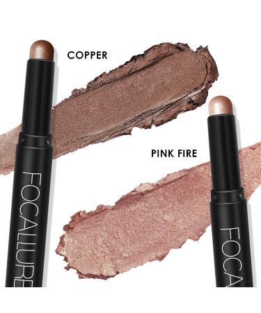 FOCALLURE Cream Eyeshadow Stick Duo - Shimmer Eyeshadow Pencil Set - Buy Online on SooperMarket.com