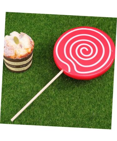 Alipis 4 Pcs Fake Lollipop Props Decor Christmas Lollipop Props Giant Prop Giant Candy Peg with Hook Realistic Candy Props Kid Toys Lollipop Cake Decorations Child Wooden Ornaments Drinks - Buy Online on SooperMarket.com