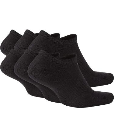 Nike Everyday Plus Cushion No Show Socks (6 Pack) - Black/White Large - Buy Online on SooperMarket.com