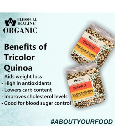Blessfull Healing Organice Tricolor Quinoa 1 lb (453 Gram) - Buy Online on SooperMarket.com