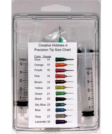 Creative Hobbies 5ml Glue Applicator Syringe with 15 Gauge Precision Tip - Pack of 10 - Buy Online on SooperMarket.com