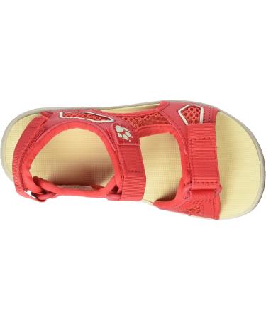 Jack Wolfskin Unisex Kids Taraco Beach K Sandal 32 EU - Red & Champagne | International Shipping Available - Buy Online on SooperMarket.com