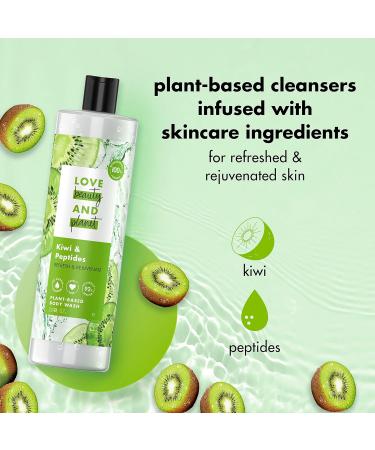 Love Beauty and Planet Kiwi Peptides Body Wash - Plant-Based 100% Biodegradable Refresh & Rejuvenate Skin 20 fl oz - Buy Online on SooperMarket.com