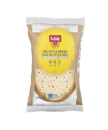 Schar Deli Style Sourdough Gluten-Free Bread - Non GMO Lactose Free Preservative Free Pre-Sliced 240g Sourdough Bread