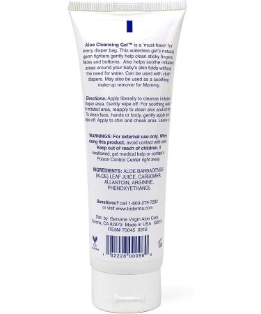 TriDerma Baby Aloe Cleansing Gel for Face and Body - 4 oz - Buy Online on SooperMarket.com
