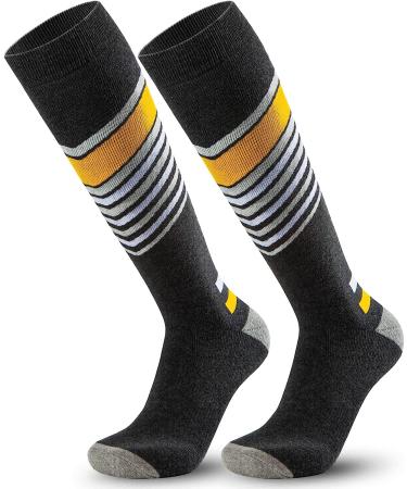 2 Pairs Unisex OTC Ski Socks for Snowboarding & Winter Sports - Gray, Medium - Buy Online on SooperMarket.com