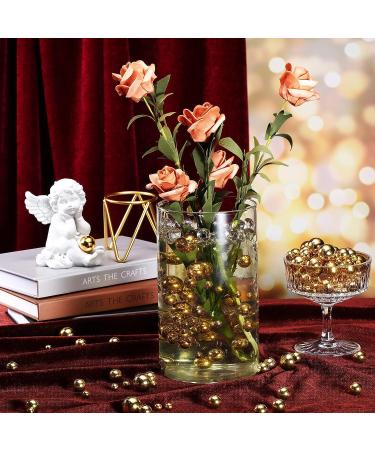 Junkin 150-Piece Gold Faux Pearl Vase Filler for Home Party Wedding Decor - Round Pearls in Mixed Sizes - No Hole Gloss Makeup Beads - 8/14/20 mm - Buy Online on SooperMarket.com