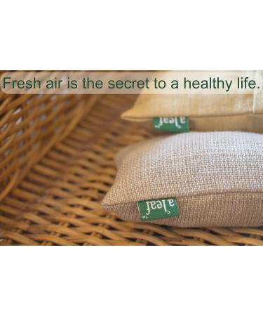 Canada-Made Bamboo Charcoal Air Purifier Bags (3 Large and 4 Small Light Grey) Naturally-Dyed smell and allergen eliminator bags - Buy Online on SooperMarket.com