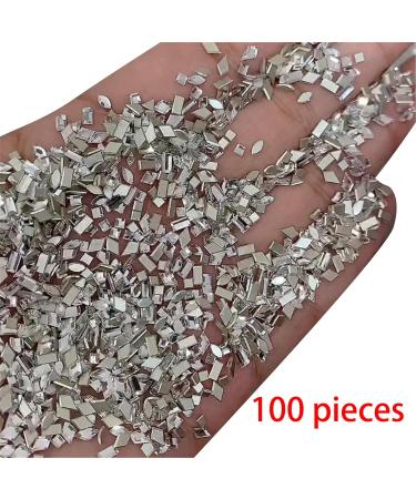 100pcs Quality Nails Art Decorative Accessories Rhinestones Nail Craft Decortaion Easy Installation And Removal AB Nail Rhinestones - Buy Online on SooperMarket.com