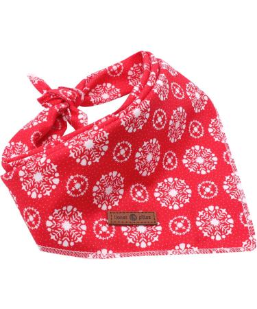 Lionet Paws Dog Bandana Headscarves | Triangle Scarf for Dogs | Snow Design | LL (Pack of 1) - Shop Internationally! - Buy Online on SooperMarket.com