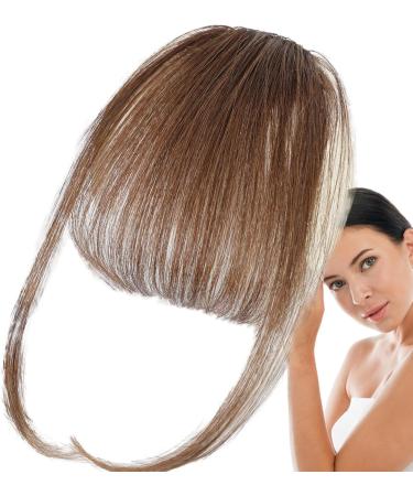Lesunbak Clip in Bangs Real Hair French Bangs Clip on Fake Bangs Fringe Natural Color Fringe Hairpieces Stylish Neat Bangs Hair Extension for Girls Women brown - Buy Online on SooperMarket.com