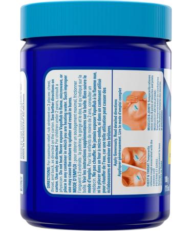 Vicks VapoRub Nasal Decongestant Cough Suppressant Relief from Cold Aches & Pains Chest Rub Ointment Lemon scent 100 g/115 mL 115 mL Lemon - Buy Online on SooperMarket.com