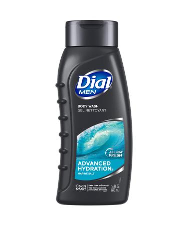 Dial Men Body Wash Advanced Hydration 16 fl oz (Pack of 6)
