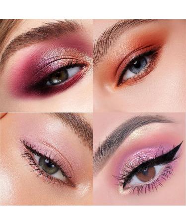 Pink Red Eyeshadow Palette - 16 Color Glitter Matte Eye Shadow for Women | Long Lasting, Highly Pigmented, Waterproof - Blendable Eye Makeup Palette (03 Pink Beauty) - Buy Online on SooperMarket.com