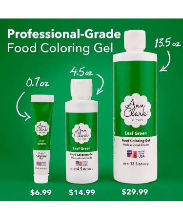 Ann Clark Leaf Green Food Coloring Gel Extra Large 13.5 oz Professional Grade Made in USA - Buy Online on SooperMarket.com