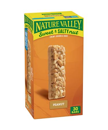 Nature Valley Sweet & Salty Nut Peanut Granola Bar, 1.2 oz, 30 ct