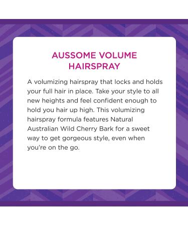 Aussome Volume Non-Aerosol Hairspray 8.5 Fl Oz - Get Bouncy & Voluminous Hair - Buy Online on SooperMarket.com