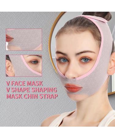 Double Chin Reducer Strap | Face Shaper Double Chin Strap V Shaped Bands Lift Bandage Double Chin Eliminator Reusable Breathable Adjustable Design for Face Neck - Buy Online on SooperMarket.com