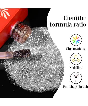 15ml Lavender Violets Gel Nail Polish | Platinum Silver Dream Bell | Soak Off | Salon Quality Diamond Crystal | A0391 - Buy Online on SooperMarket.com