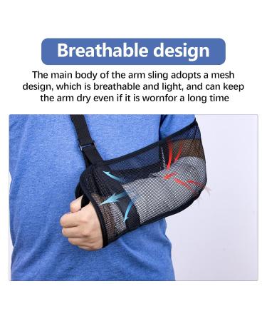 Yeloumiss Mesh Arm Sling - Lightweight Breathable Shoulder Immobilizer for Unisex - Gray - Buy Online on SooperMarket.com
