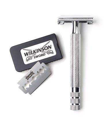 Wilkinson Sword Double Edge Razor for Men + 5 Razor Blade Refills - Smooth Shave - Buy Online on SooperMarket.com