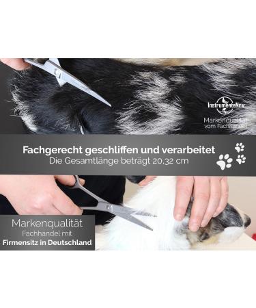 Premium 8-Inch Soling Fur Shear Scissors for Dogs & Cats - Made in Germany Stainless Steel Perfect for Pet Fur Care - Buy Online on SooperMarket.com