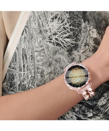 Surace Compatible with Galaxy Watch Active 2 Screen Protector Case 3 Pack Bling Crystal Diamond Tempered Glass Protective Cover Compatible for Samsung Galaxy Watch Active 2 40mm Rose Gold/Pink/Clear Rose Gold/Pink/Clear with Screen Protector Galaxy Watch  - Buy Online on SooperMarket.com