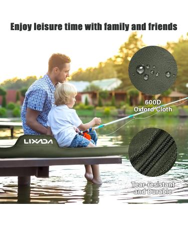 Lixada 55 Inch Portable Folding Fishing Rod Bag - Army Green | Protective Cover Case for Fishing Poles | Tackle Storage Solution - Buy Online on SooperMarket.com