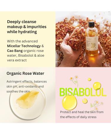 Cocoon Rose Micellar Water | Organic Hydrating Makeup Remover for Dry & Normal Skin | 4.73 fl oz - Shop Now - Buy Online on SooperMarket.com