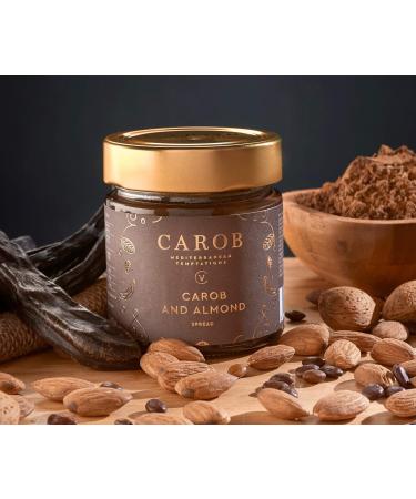 : Carob and Almond Spread | Gluten-Free & No Added Sugar | 240g - Buy Online on SooperMarket.com