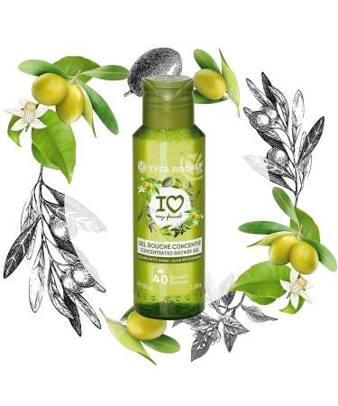 Yves Rocher Olive Petitgrain Concentrated Shower Gel 100ml - Luxurious Hydration for All Skin Types | International Shipping Available - Buy Online on SooperMarket.com