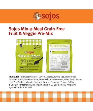 Sojos Mix-A-Meal Pre-Mix Natural Dehydrated Dog Food 8lb Grain-Free Formula (1 Pack) - Buy Online on SooperMarket.com