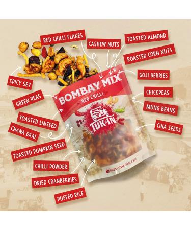 Red Chilli Superfood Bombay Mix Case of 9 | Vegan Healthy Snack | Source of Magnesium - Buy Online on SooperMarket.com