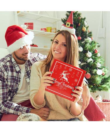 Christmas Gifts Basket for Women - Unique Gifts for Her with Socks, Candle, Tumbler in Red - Buy Online on SooperMarket.com