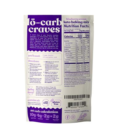 Livlo Keto Blueberry Scones Baking Mix with Real Blueberries | 9.5 oz - Buy Online on SooperMarket.com