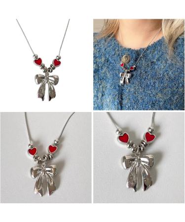 Oralgo Heart-Butterfly Necklace | Handmade Adjustable Choker & Collarbone Chain | Perfect Gifts for Women - Buy Online on SooperMarket.com