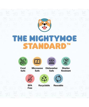 MightyMoe 4-Pack Spill Resistant 10 oz. Straw Cup Set with Silicone Straws - Slate/Blue Gray - Buy Online on SooperMarket.com