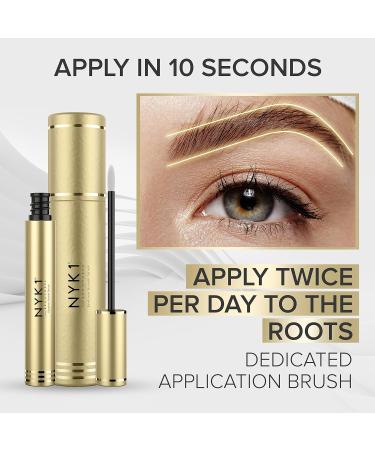 NYK1 BrowForce Eyebrow Growth Serum - Fuller Thicker Brows & Lashes | 8ml Eyebrow & Lash Growth Serum for Exceptional Results - Buy Online on SooperMarket.com