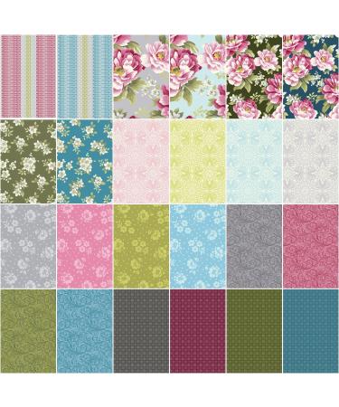 Jackie Robinson Camellia Strip-Pies 40 2.5-inch Strips Jelly Roll Benartex - Buy Online on SooperMarket.com