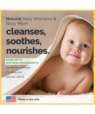 Natural Citrus Lavender Baby Shampoo & Body Wash by My Little North Star - Gentle 2-in-1 Soap for Baby's Head-To-Toe Care - Buy Online on SooperMarket.com