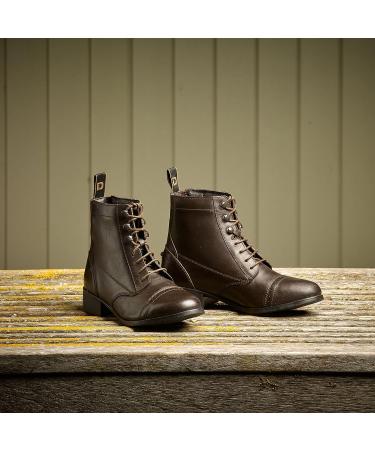 Dublin Foundation Black Laced Paddock Boots - Big Kid Size 4 | Quality Equestrian Footwear - Buy Online on SooperMarket.com