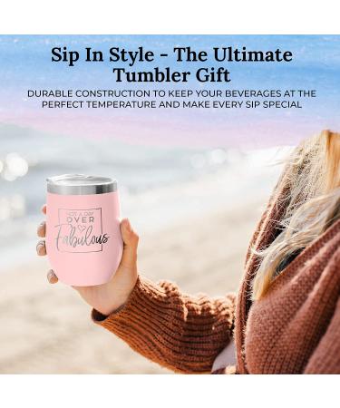 Spa Gift Box for Her - Birthday Gifts Set for Wife, Mom, Sister, Girlfriend - Relaxing Care Package with Blush Tumbler - Happy Birthday 5 Piece Set - Buy Online on SooperMarket.com