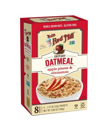 Bob's Red Mill Instant Oatmeal Packets Apple Pieces & Cinnamon 8 Packets 1.23 oz (35 g) Each