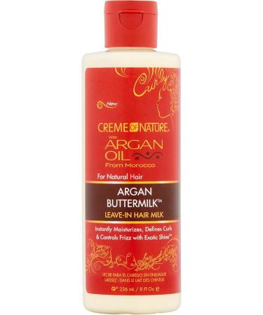 Creme Of Nature Argan Oil Leave-In Curl Milk 8 Ounce (235ml) (3 Pack) - Buy Online on SooperMarket.com