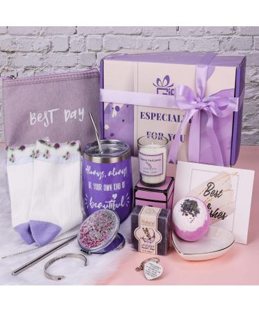 Get Well Soon Gifts for Women Care Package After Surgery Gifts Set Feel Better Basket for Friends Self Care Package Thinking of You Birthday Gifts Box with Coffee Tumbler for Women Female Girls