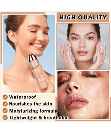Airbrush Makeup Foundation for Mature Skin | Long Lasting Full Coverage Silky Spray | Brighten 01 Natural - Shop Now - Buy Online on SooperMarket.com