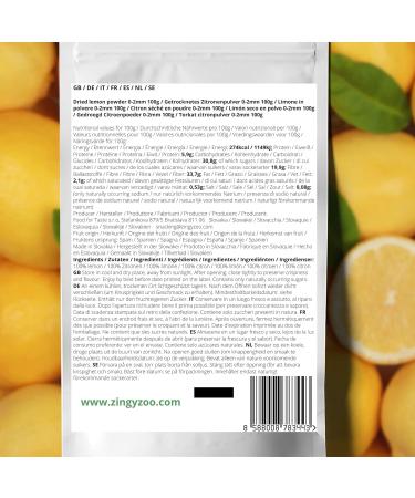 Pure Whole Dried Lemon Powder - Lemon Peel Zest for Turkish Tea, Cheesecake, Smoothies | Cleansing Powder for Lemon Tea | Coarse Lemon Powder - Buy Online on SooperMarket.com