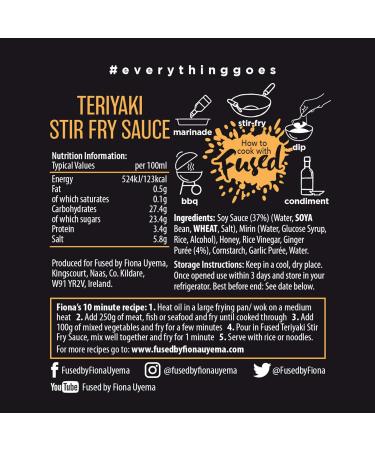 Fused Teriyaki Sauce - Ready to Use Japanese Marinade & Stir Fry Sauce for Meat & Veggies - No Artificial Preservatives or Additives - Vegetarian Friendly - 2x100ml Pouches (2 Servings per Pouch) - Buy Online on SooperMarket.com