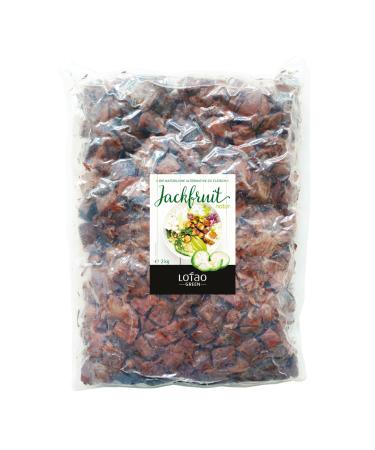 Lotao Bio Jackfruit Nature: Young Jackfrucht pieces in 2kg bag |Vegan meat replacement: fresh natural and without additives or soy |Ideal for vegan roulades goulash curry and Co. 2kg (1 Pack)